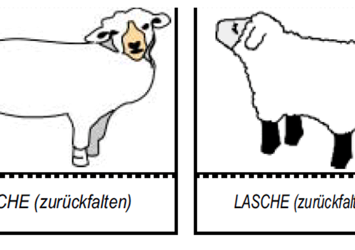 Bastelbogen Schafe + Schäfer